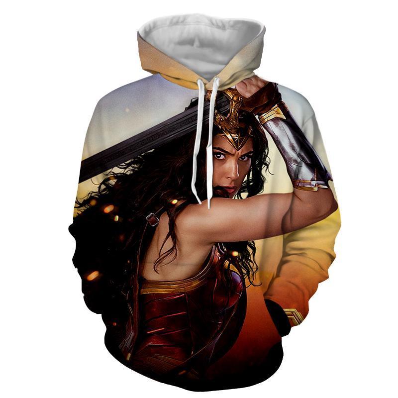 Bromote Wonder Woman 3D Printed Hoodie