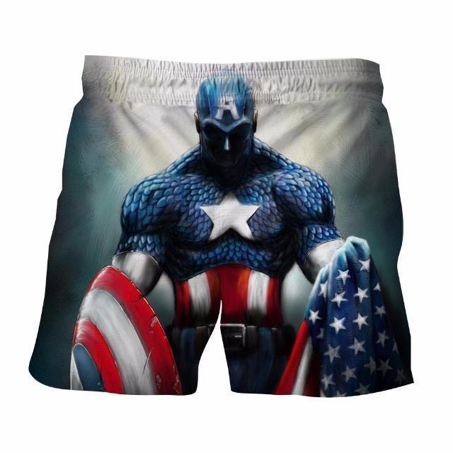 Captain America: 3D Printed Agelast Captain America Shorts