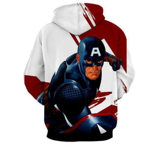 Captain America 3D Printed Arriviste Captain America Hoodie