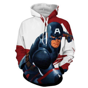 Captain America 3D Printed Arriviste Captain America Hoodie