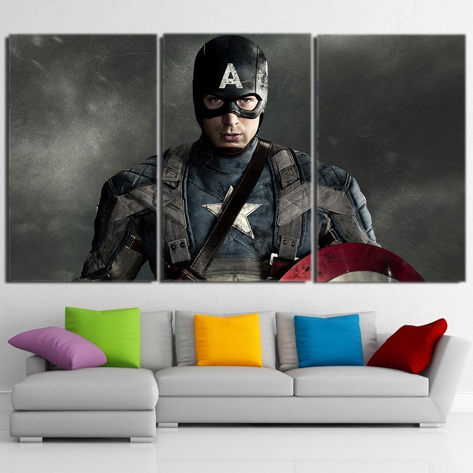 3D Printed Asphodel Captain America Canvas
