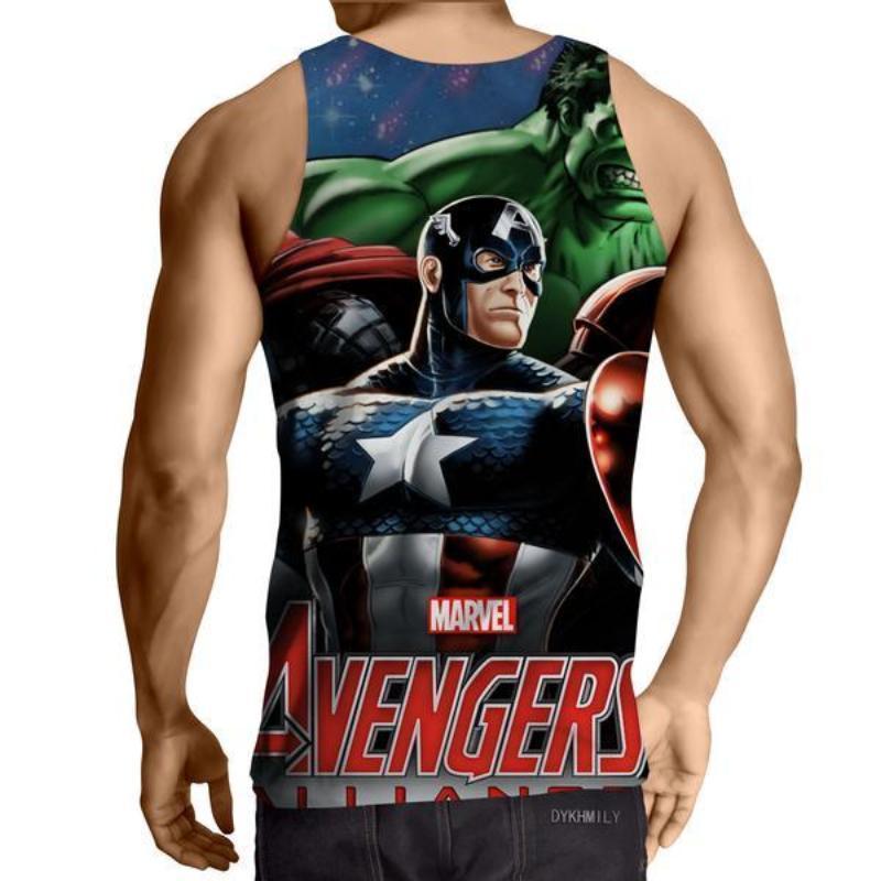 Captain America: 3D Printed Avengers Captain America Tank Top