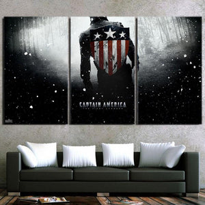Captain America Canvas 3D Printed Bromote