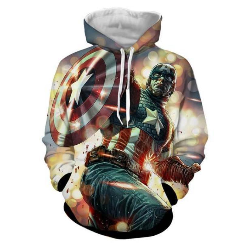 Captain America 3D Printed Cabalist Captain America Hoodie