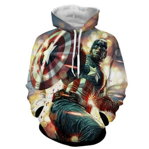 Captain America 3D Printed Cabalist Captain America Hoodie