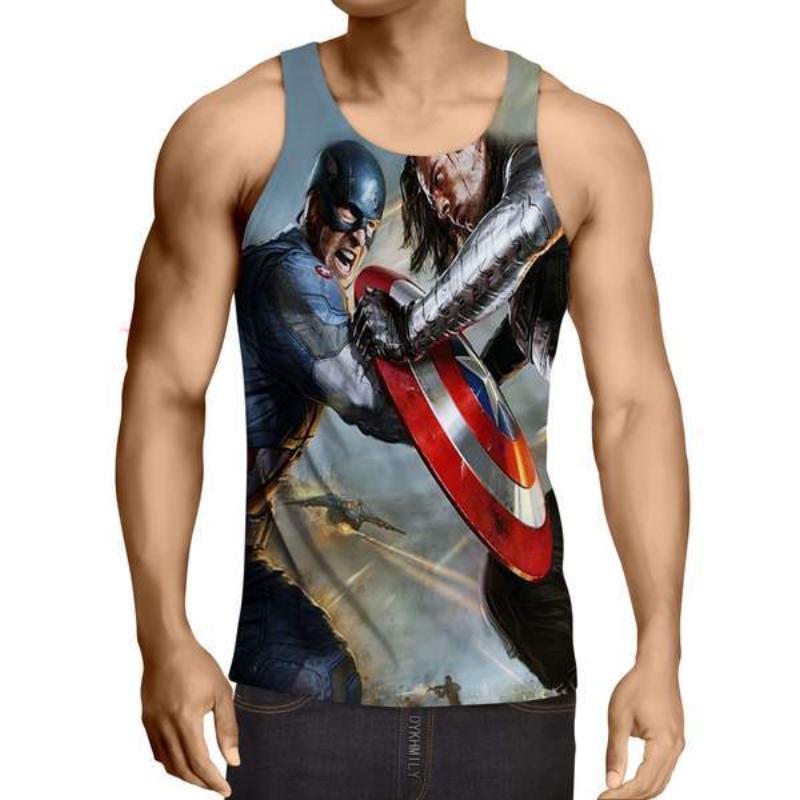 Captain America: 3D Printed Calliope Captain America Tank Top