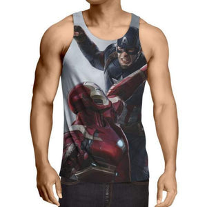 Captain America: 3D Printed Contrivance Captain America Tank Top