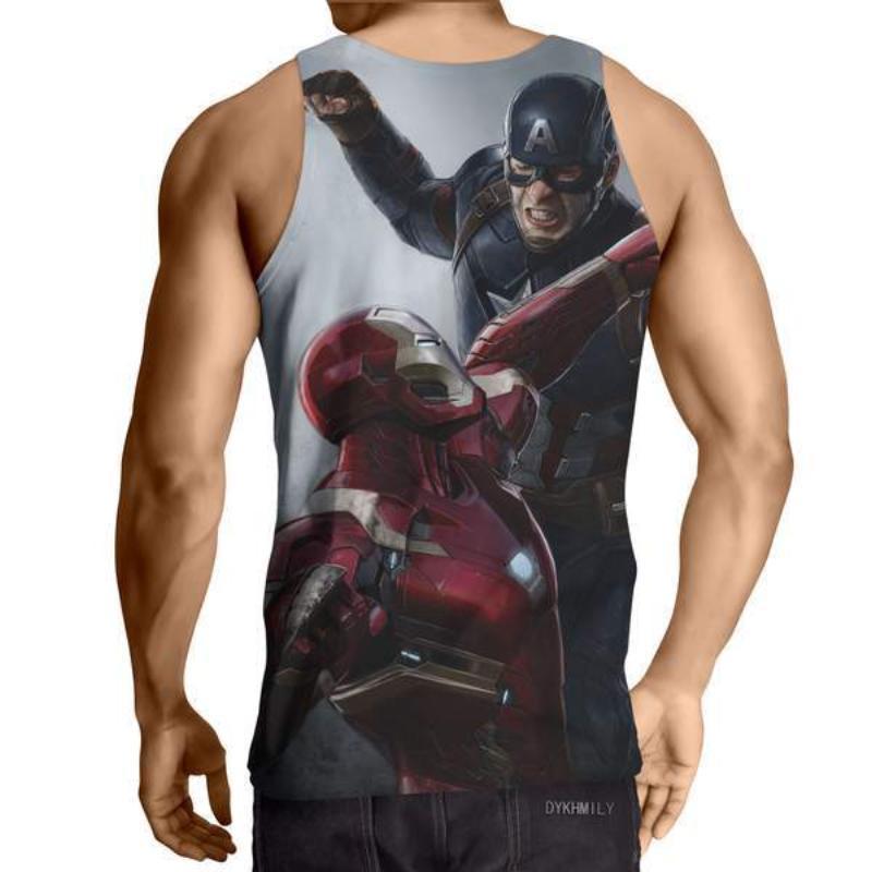 Captain America: 3D Printed Contrivance Captain America Tank Top
