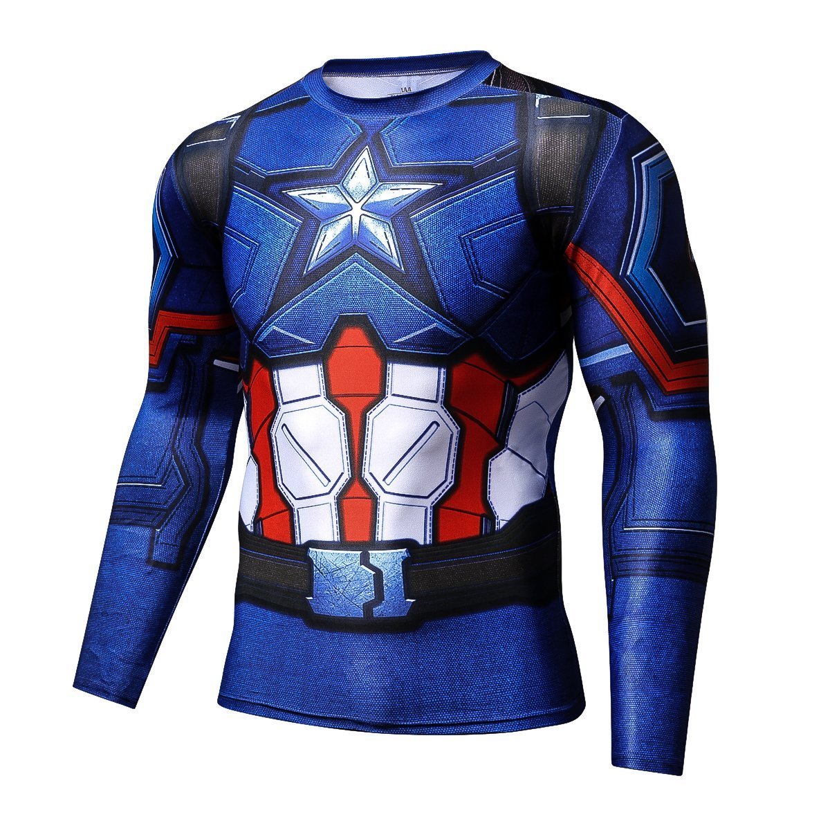 Captain America: 3D Printed Cosmic Captain America Long Sleeve Shirt