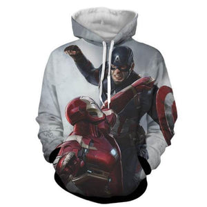 Captain America 3D Printed Feral Captain America Hoodie