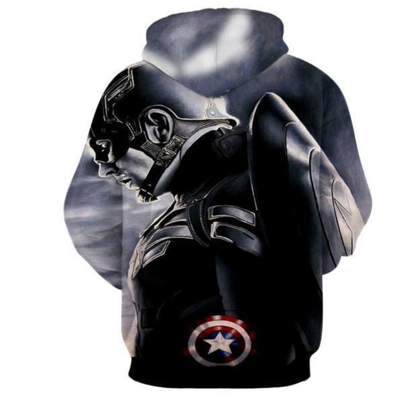 Captain America 3D Printed Fission Captain America Hoodie