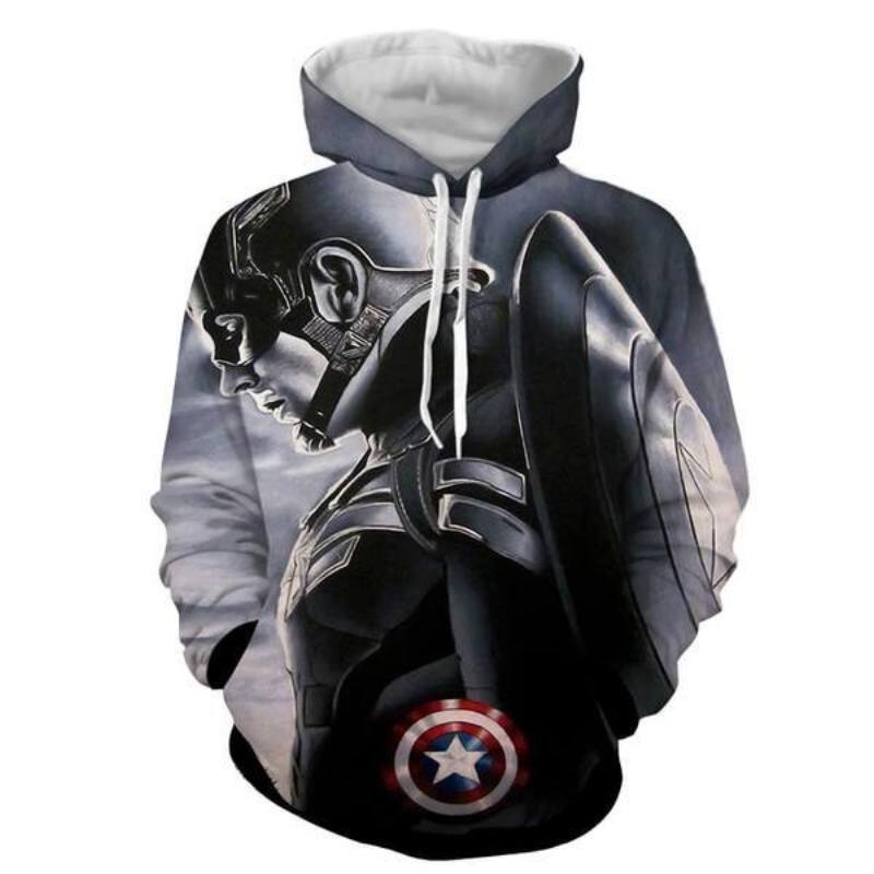 Captain America 3D Printed Fission Captain America Hoodie