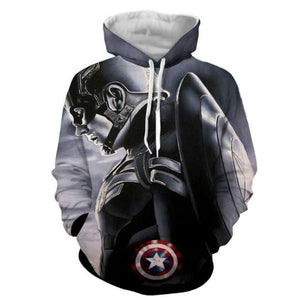 Captain America 3D Printed Fission Captain America Hoodie
