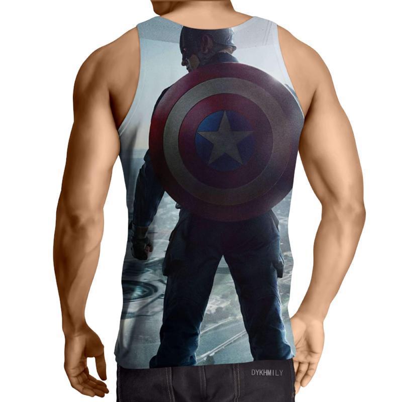 Captain America: 3D Printed Frigorific Captain America Tank Top