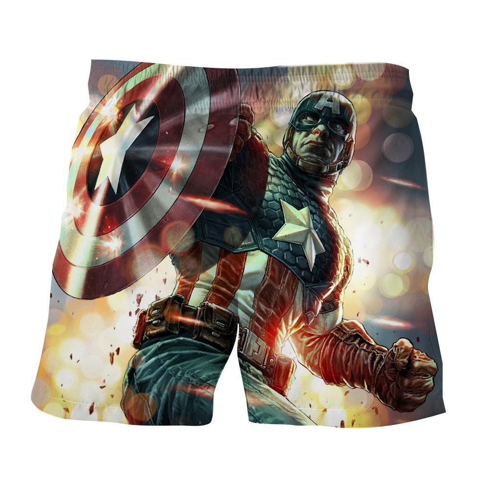 Captain America: 3D Printed Galvanize Captain America Shorts