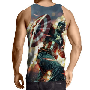 Captain America: 3D Printed Homunculus Captain America Tank Top
