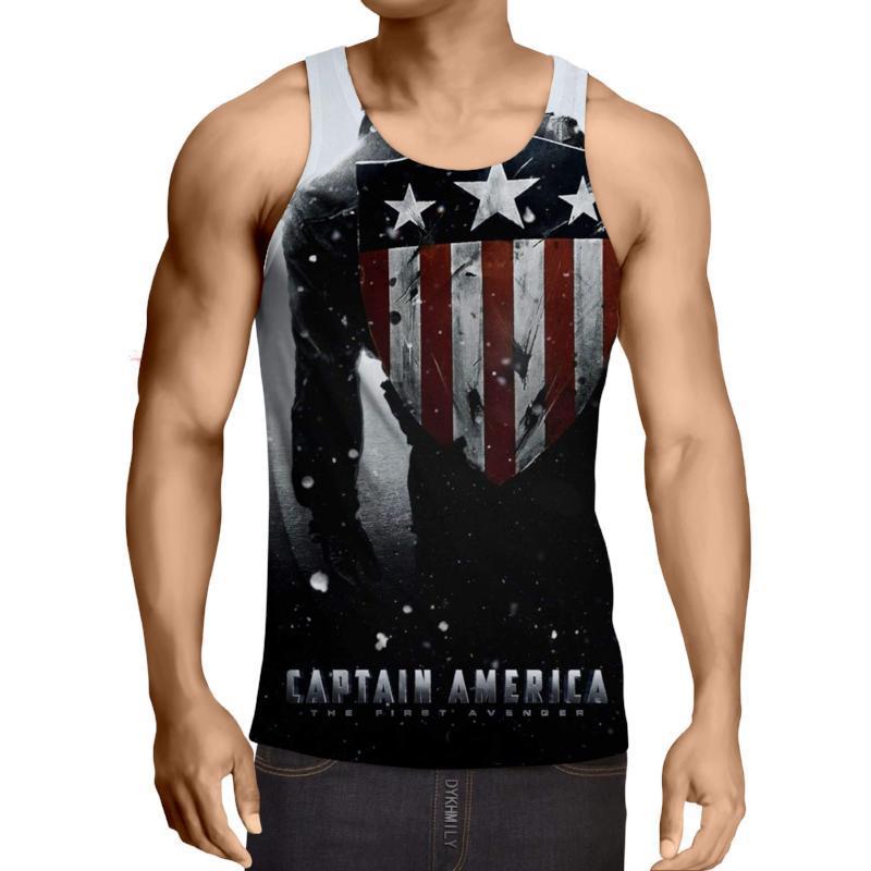 Captain America: 3D Printed Incommunicado Captain America Tank Top