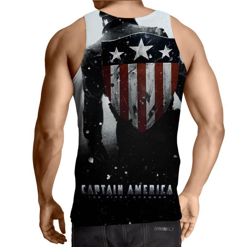 Captain America: 3D Printed Incommunicado Captain America Tank Top