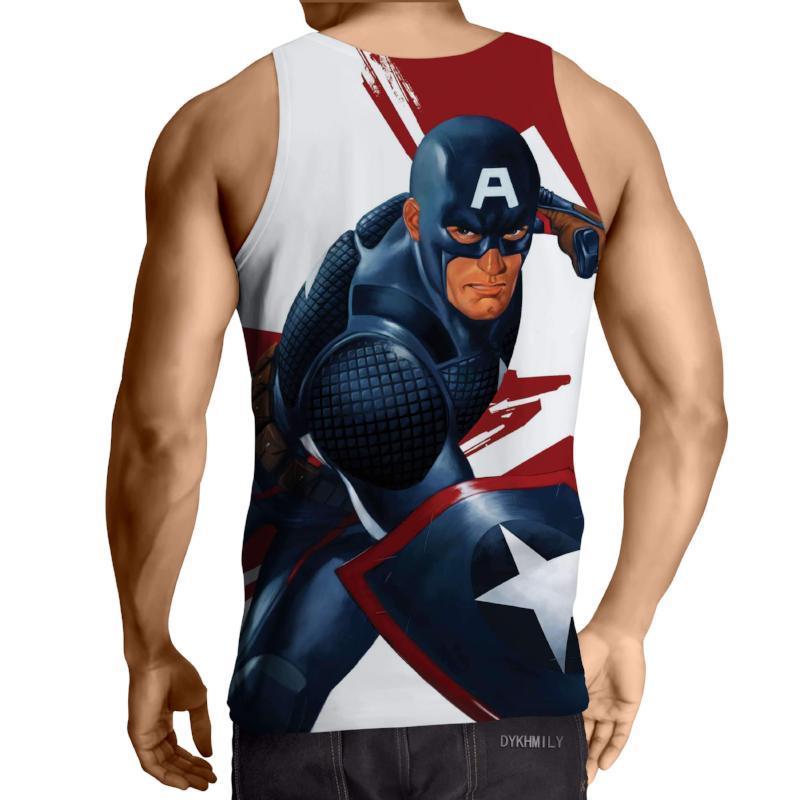 Captain America: 3D Printed Obstreperous Captain America Tank Top