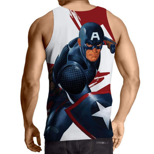 Captain America: 3D Printed Obstreperous Captain America Tank Top