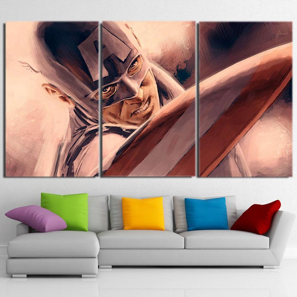 Otary Captain America Canvas 3D Printed