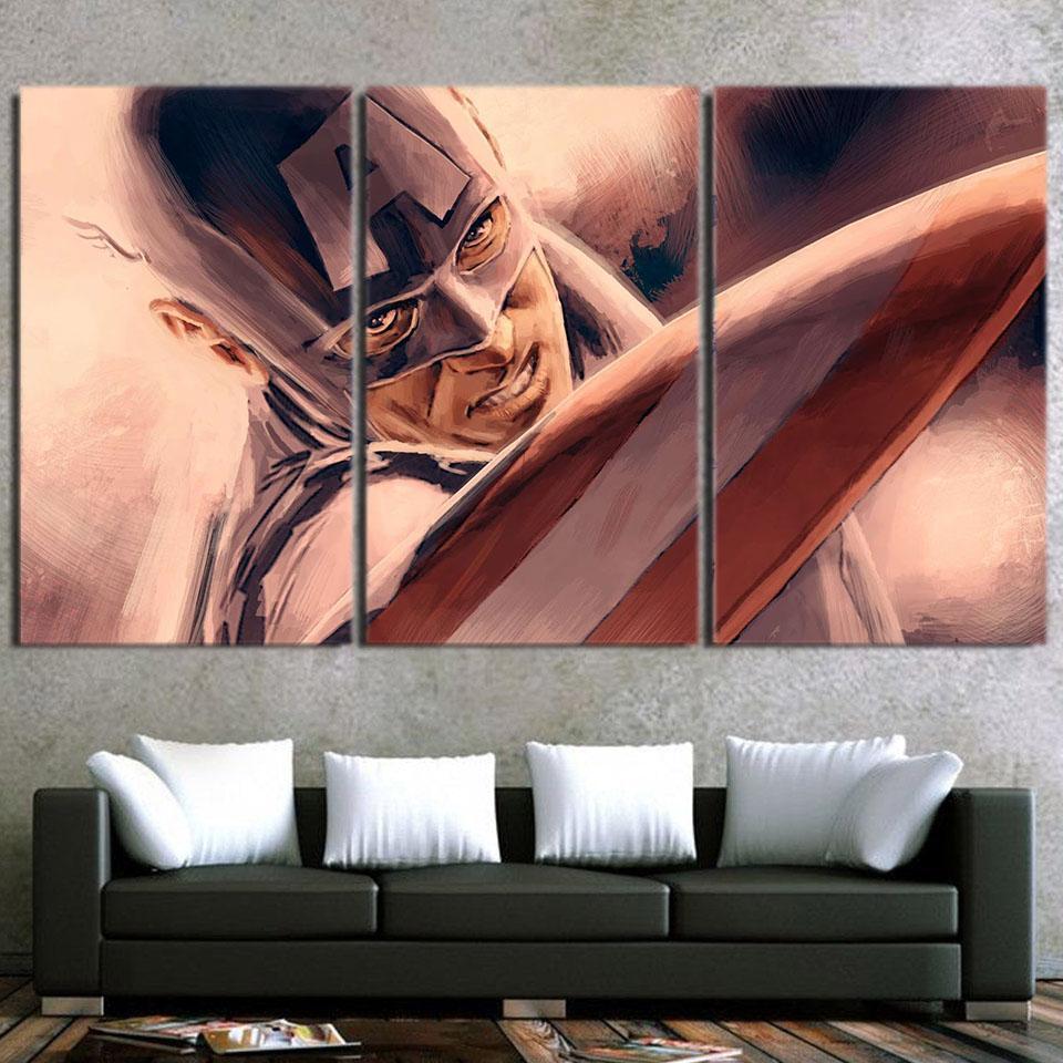 Otary Captain America Canvas 3D Printed