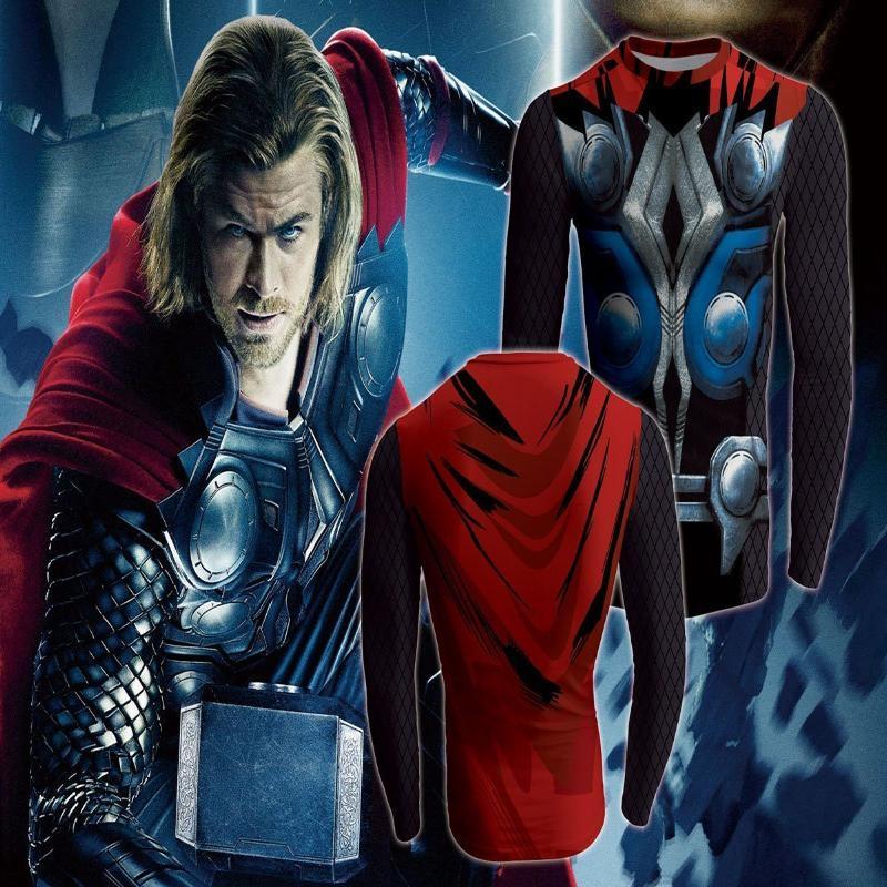 Captain America: 3D Printed Oxter Captain America Long Sleeve Shirt