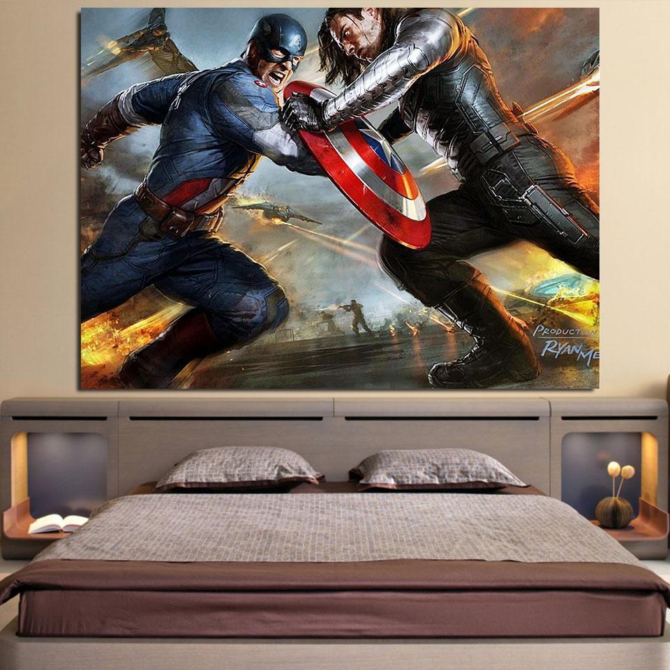 Paradoxical Captain America Canvas 3D Printed