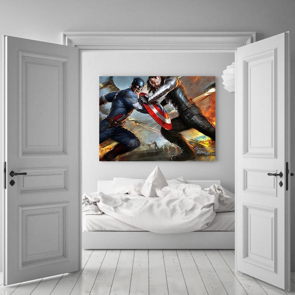 Paradoxical Captain America Canvas 3D Printed