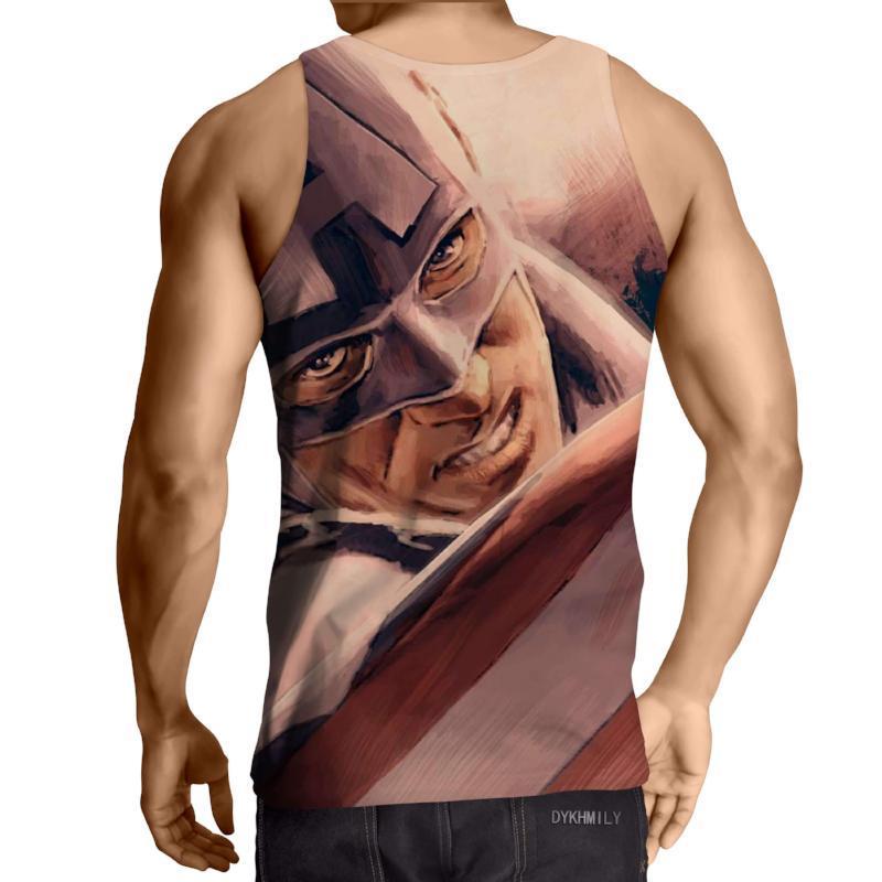 Captain America: 3D Printed Plenipotentiary Captain America Tank Top
