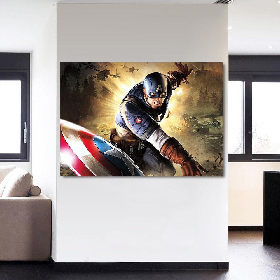 3D Printed Progeny Captain America Canvas