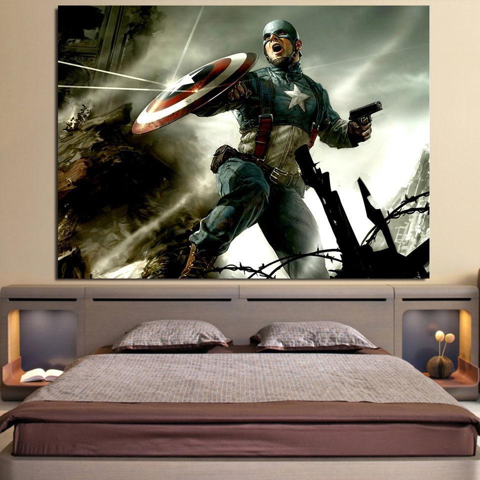 Captain America: 3D Printed Radiant Captain America Canvas