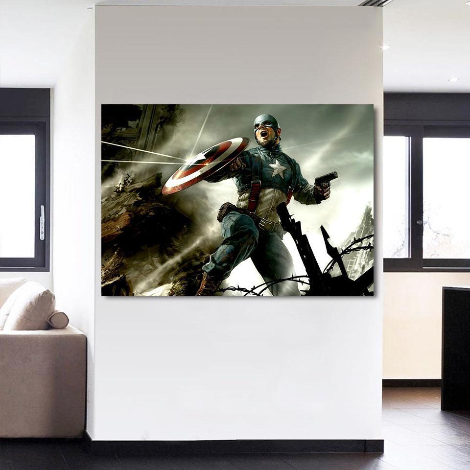 Captain America: 3D Printed Radiant Captain America Canvas