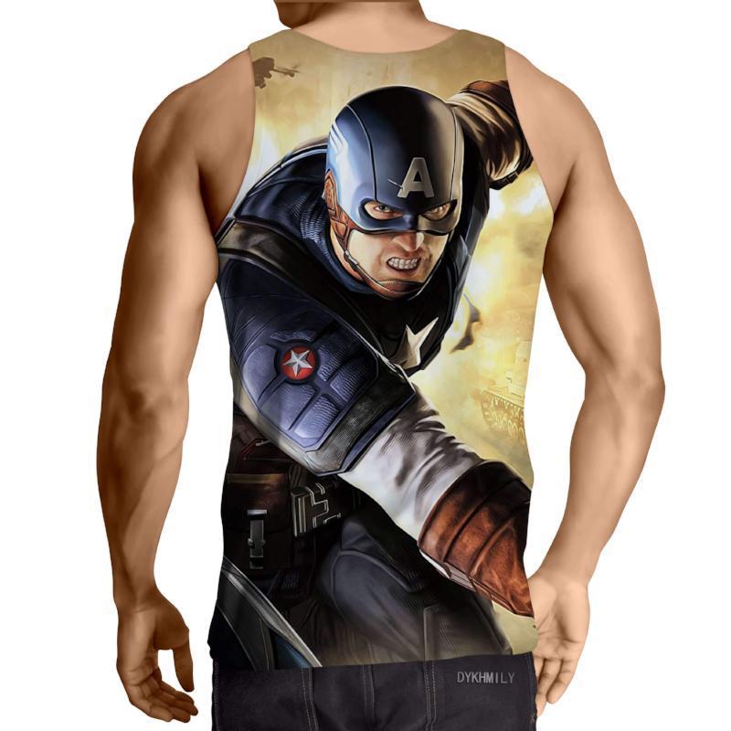 Captain America: 3D Printed Serendipity Captain America Tank Top