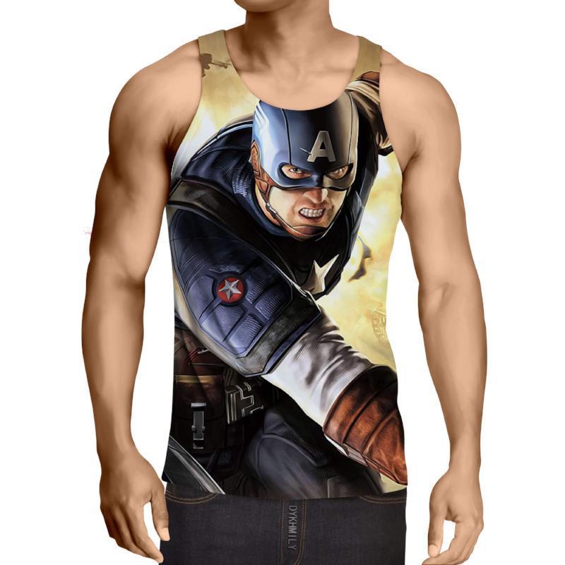 Captain America: 3D Printed Serendipity Captain America Tank Top