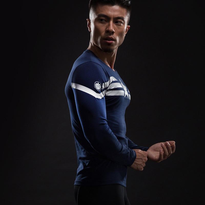 Captain America: 3D Printed Star Captain America Long Sleeve Shirt