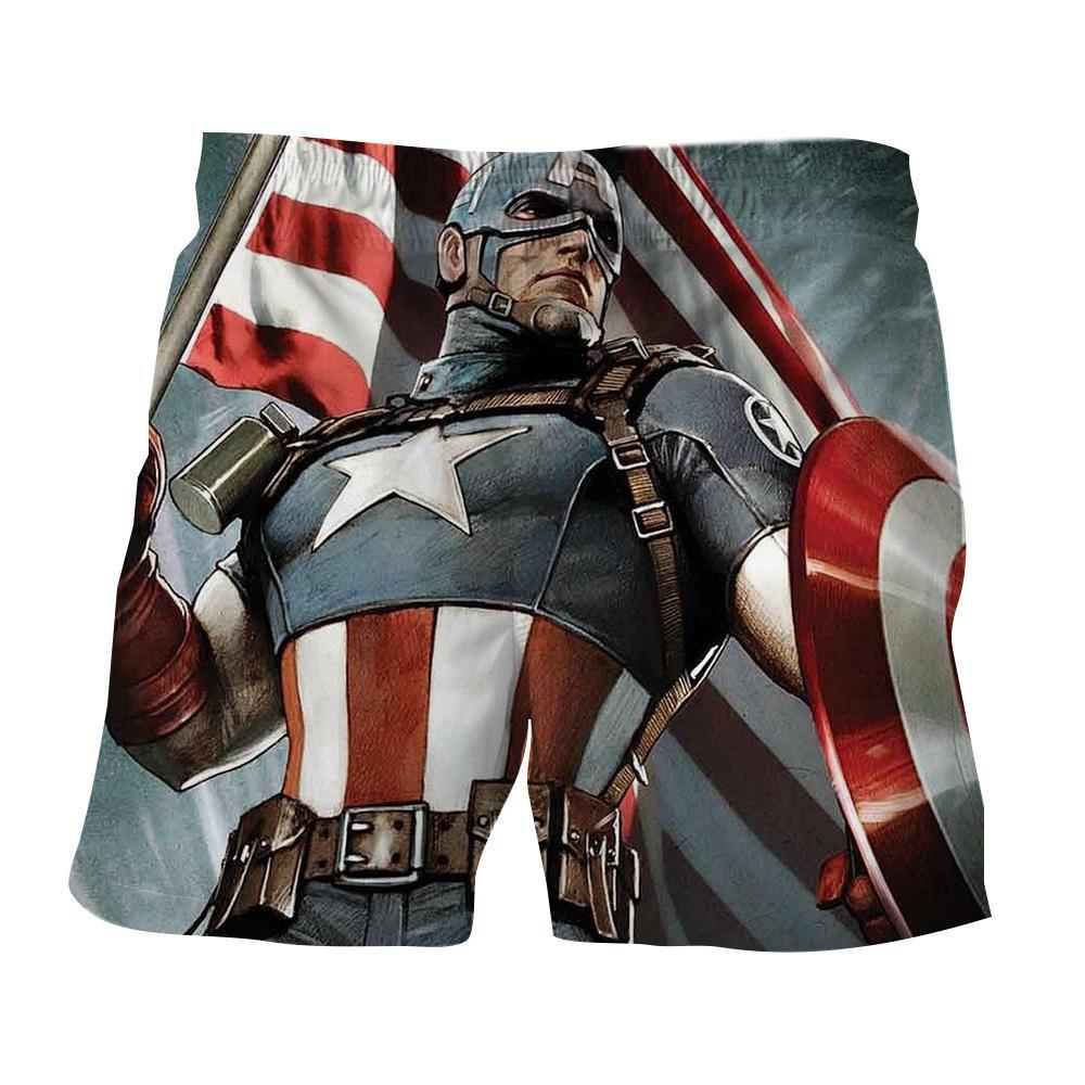 Captain America: 3D Printed Ubiquitous Captain America Shorts