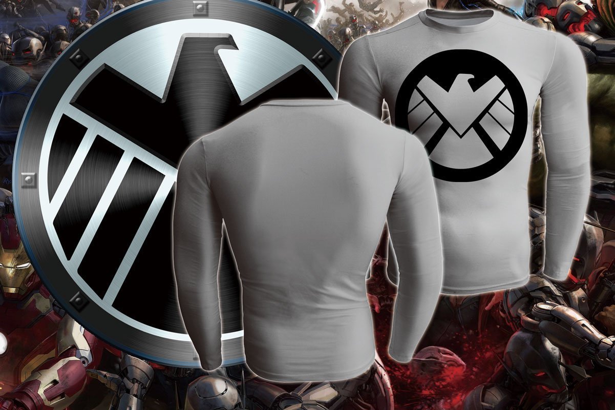 Captain America Shirt  - Vermillion 3D Printed Long Sleeve Shirt