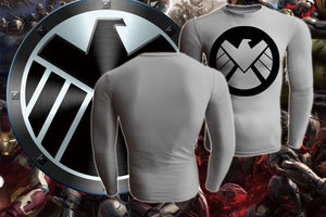 Captain America Shirt  - Vermillion 3D Printed Long Sleeve Shirt