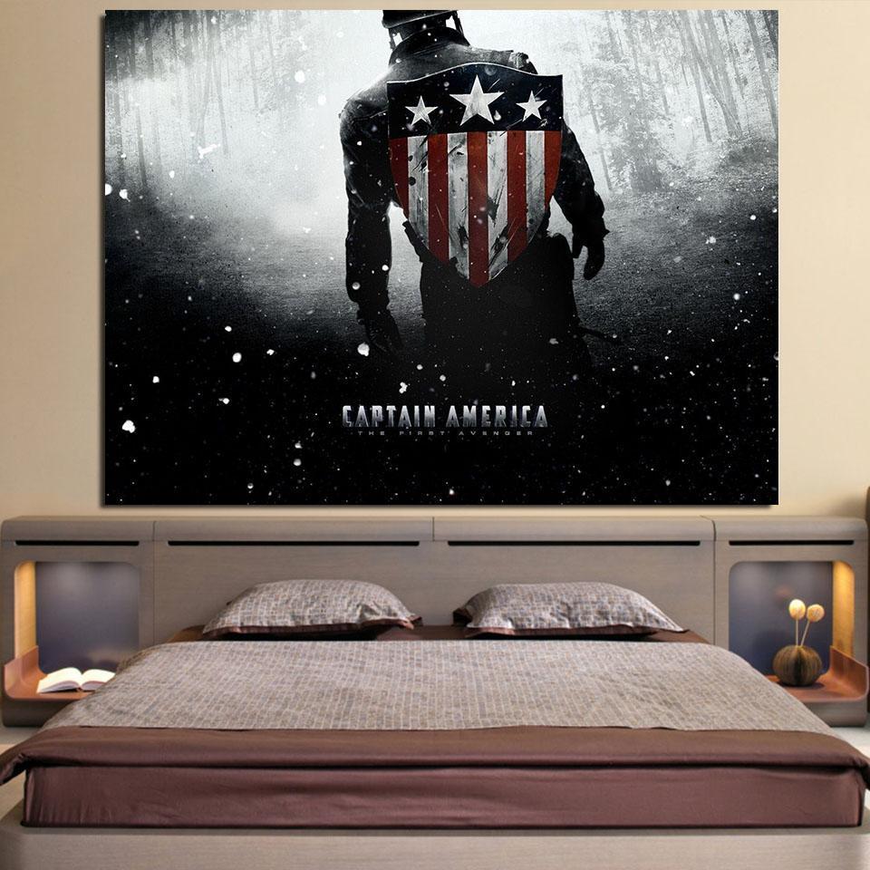 3D Printed Vintage Captain America Canvas