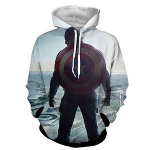 Captain America Antecubital 3D Printed Captain America Hoodie