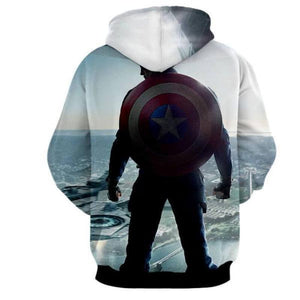 Captain America Antecubital 3D Printed Captain America Hoodie