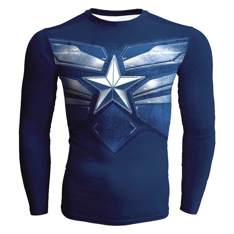 Captain America: Augment Captain America Long Sleeve Shirt