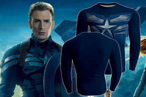 Captain America: Augment Captain America Long Sleeve Shirt