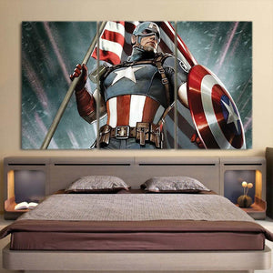 3D Printed Grody Captain America Canvas
