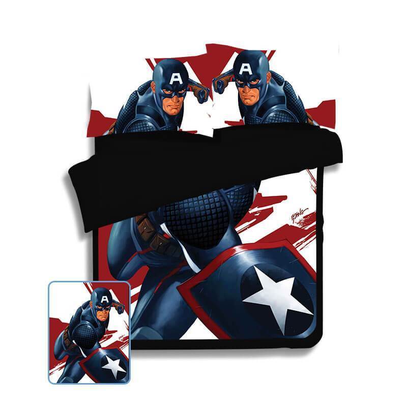 Interceptor Captain America Bed Cover