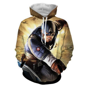 Captain America Pseudo Captain America Hoodie