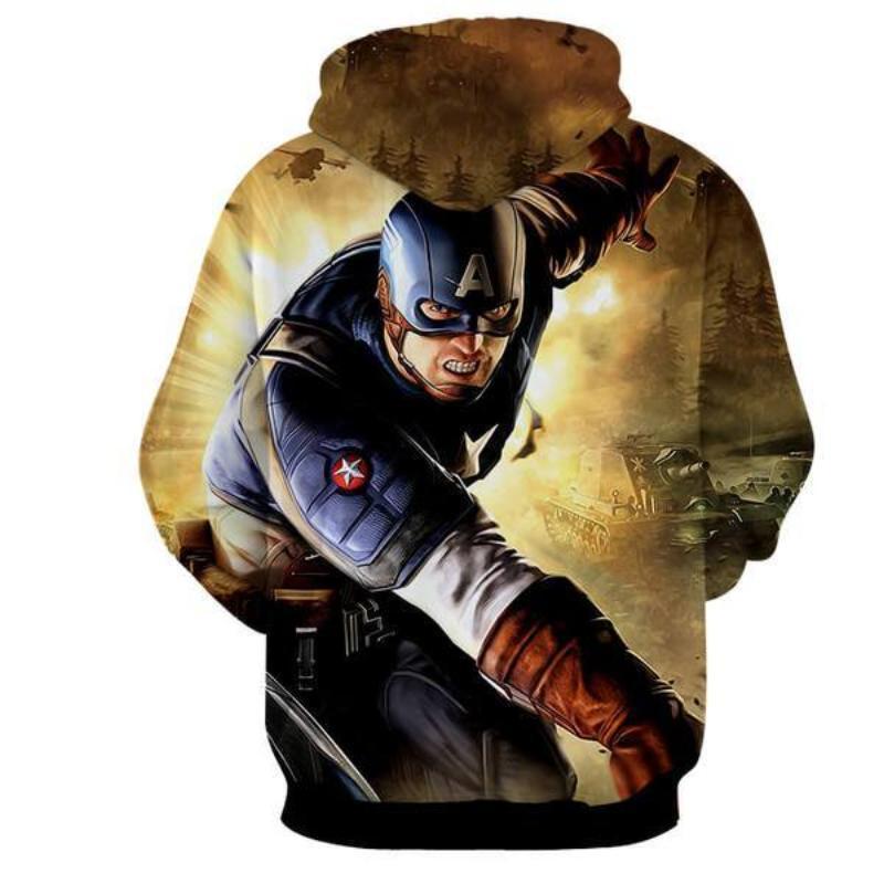 Captain America Pseudo Captain America Hoodie