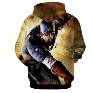 Captain America Pseudo Captain America Hoodie