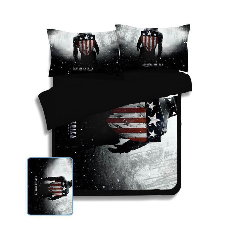 Schism Captain America Bed Cover
